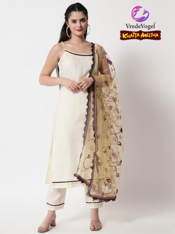 Vredevogel-khatta-meetha Cotton Designer Readymade Suit